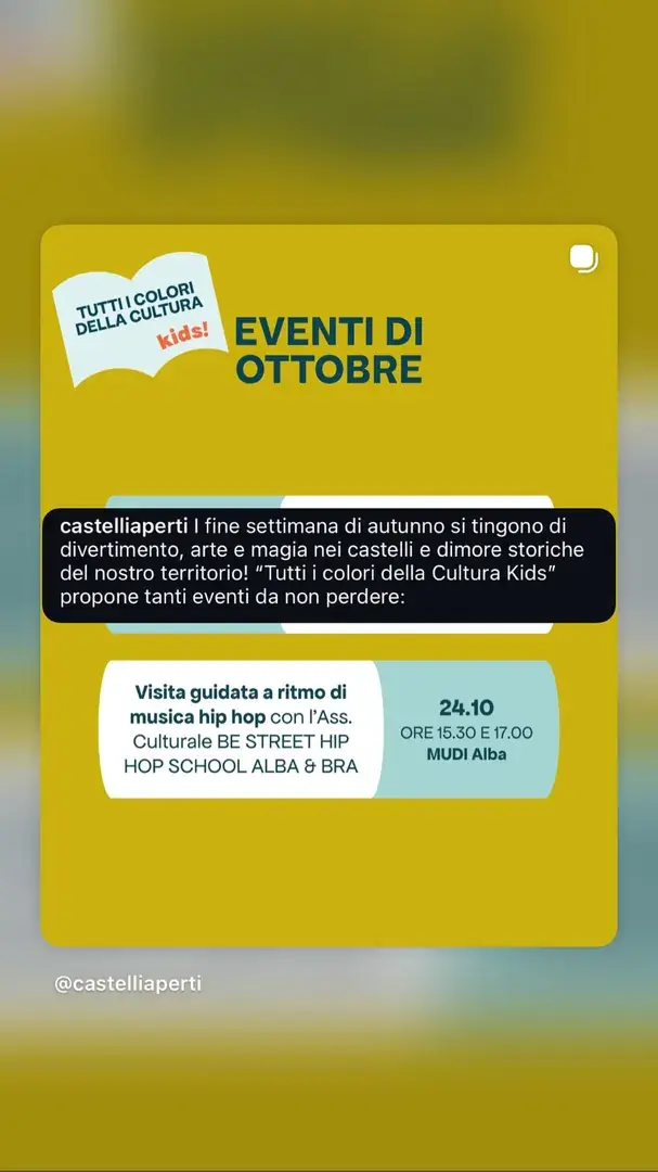 Locandina: Visita guidata a ritmo di musica hip hop - Ass. Culturale BE STREET HIP HOP SCHOOL ALBA & BRA