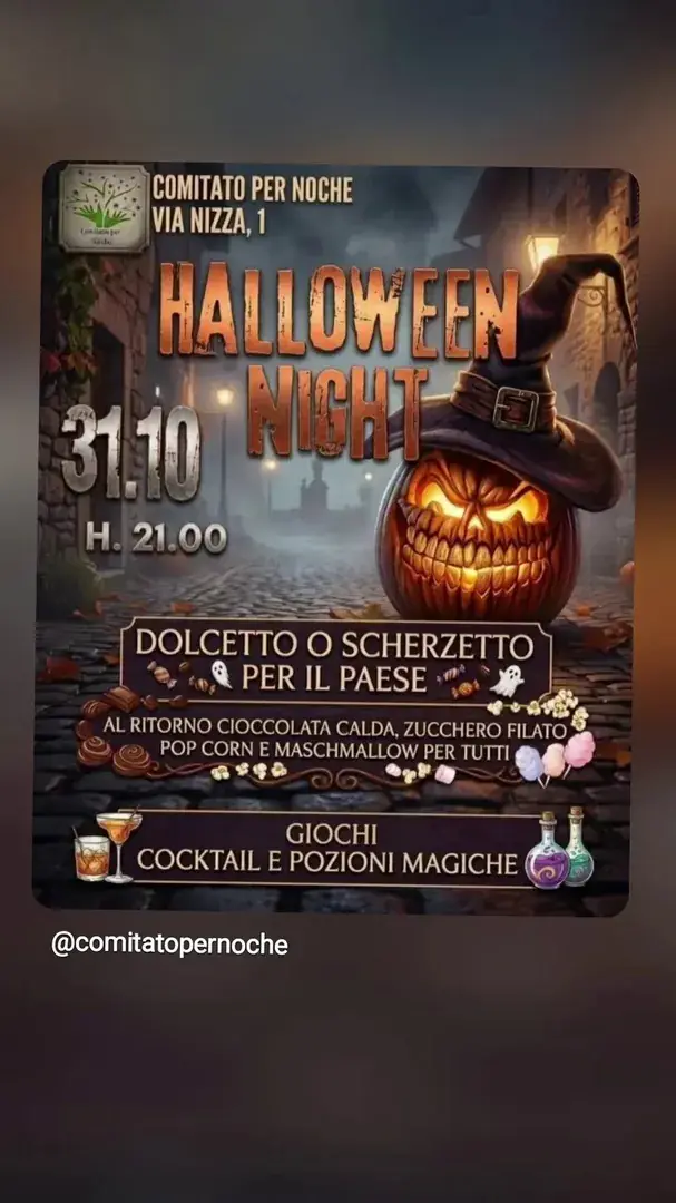 Locandina: Halloween Night - Comitato per Noche