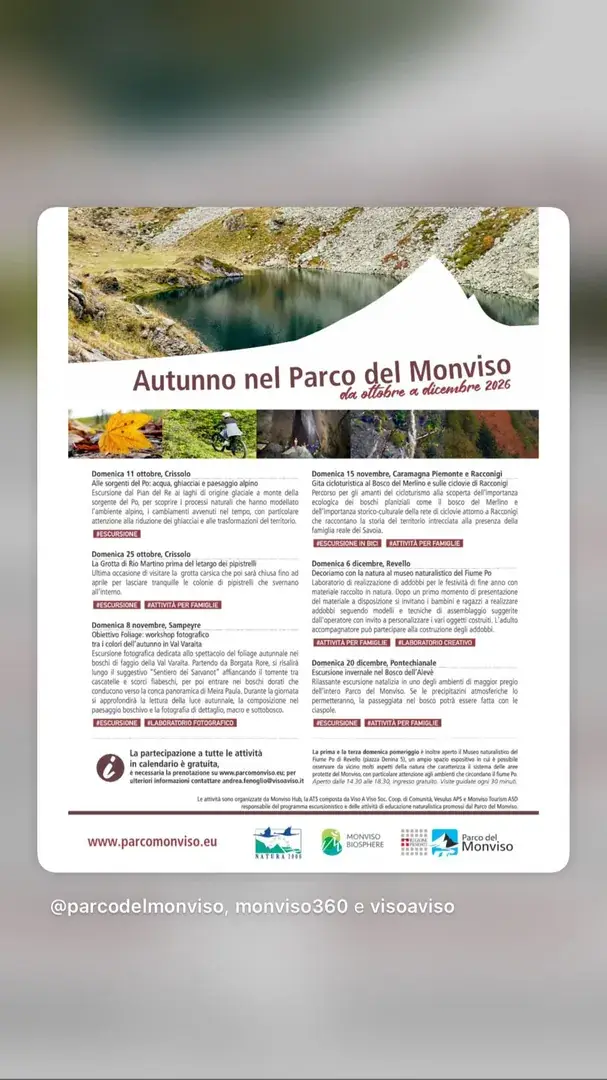 Locandina: Laboratorio con la natura al museo naturalistico del Fiume Po