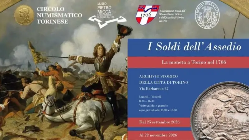 Locandina: I Soldi dell’Assedio. La moneta a Torino nel 1706