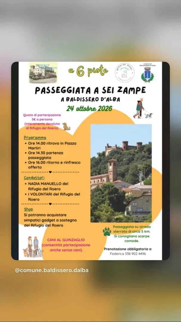 Locandina: Passeggiata a Sei Zampe