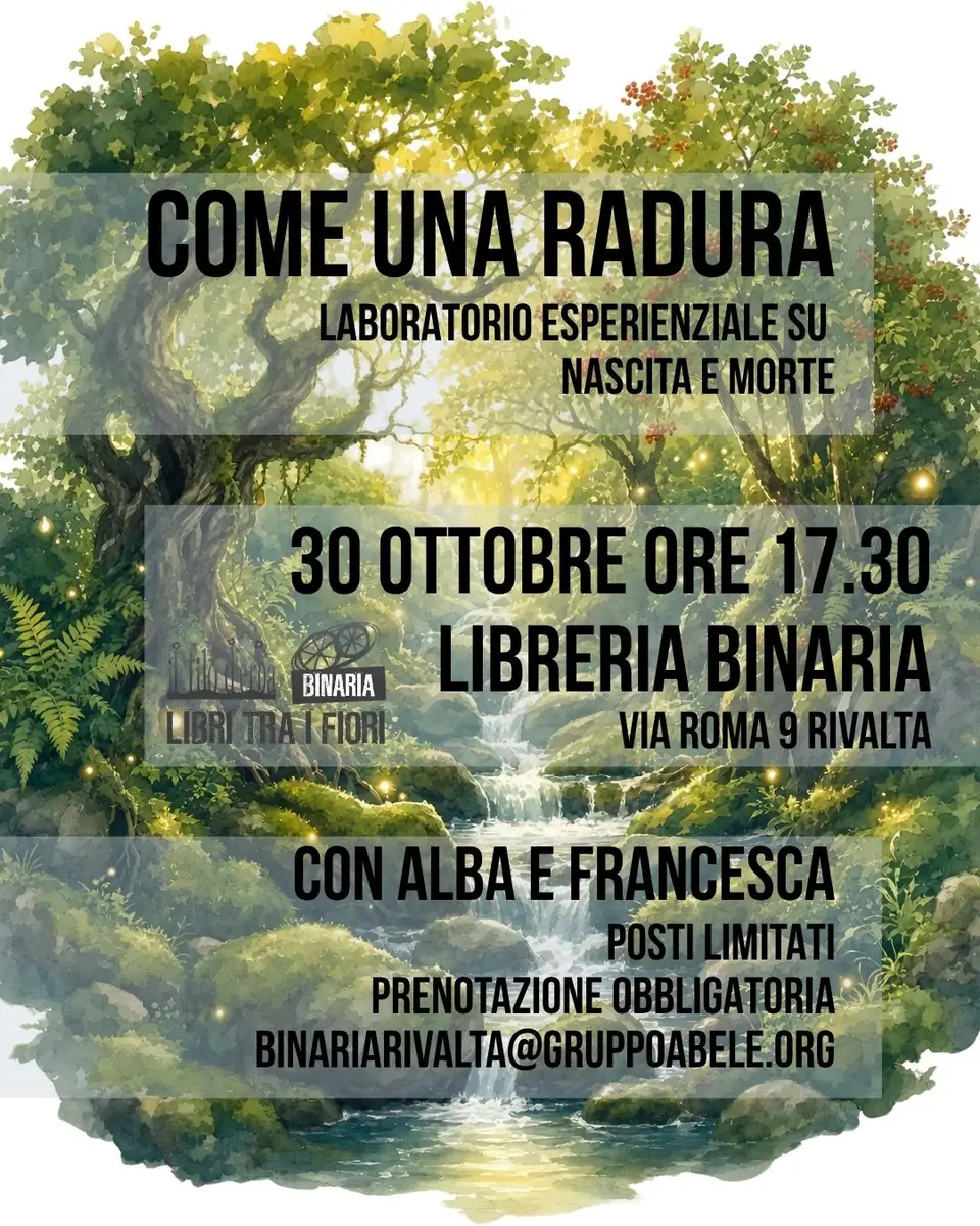 Locandina: Come una radura. Laboratorio esperienziale su nascita e morte