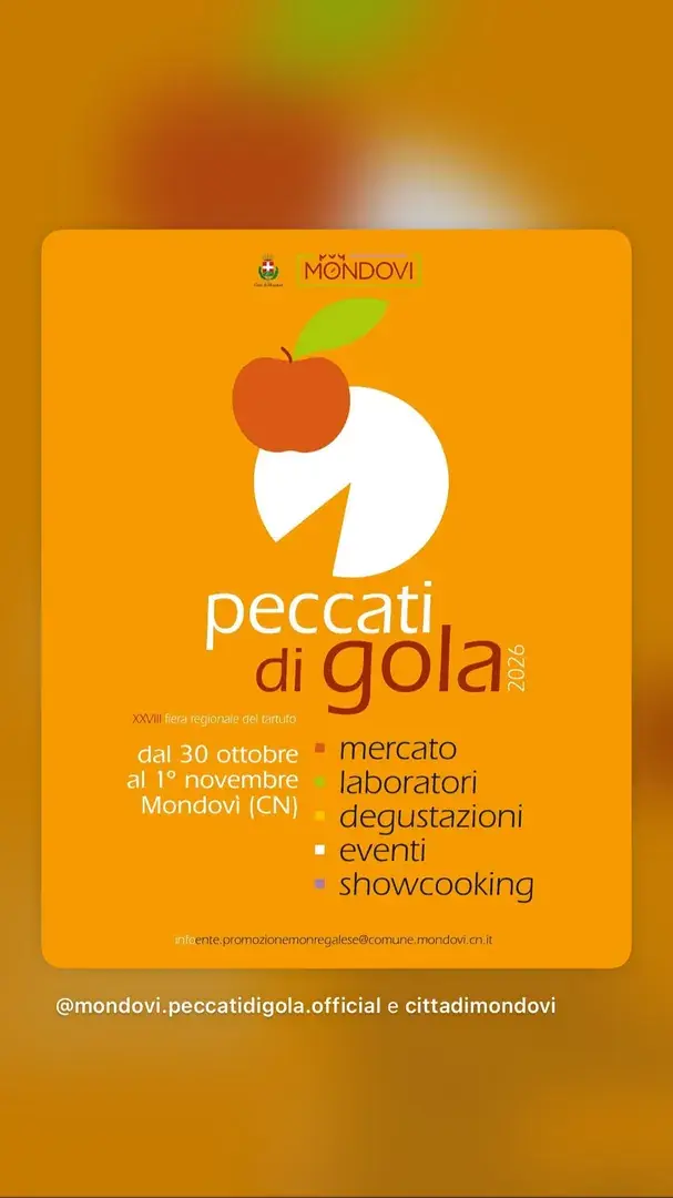 Locandina: Peccati di Gola 2026 - XXVIII Fiera Regionale del Tartufo