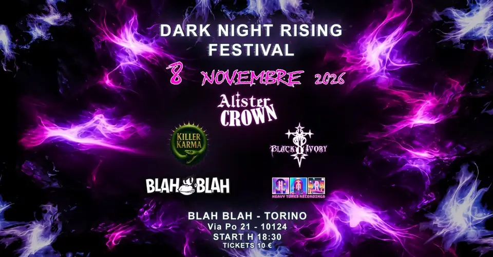 Locandina: DARK NIGHT RISING FESTIVAL ⚡🖤
