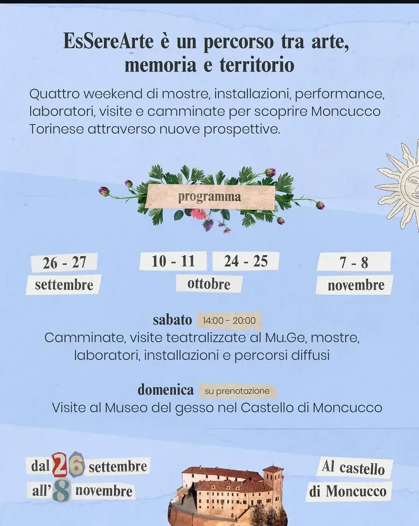 Locandina: EsSereArte - Arte e teatro nei luoghi del gesso