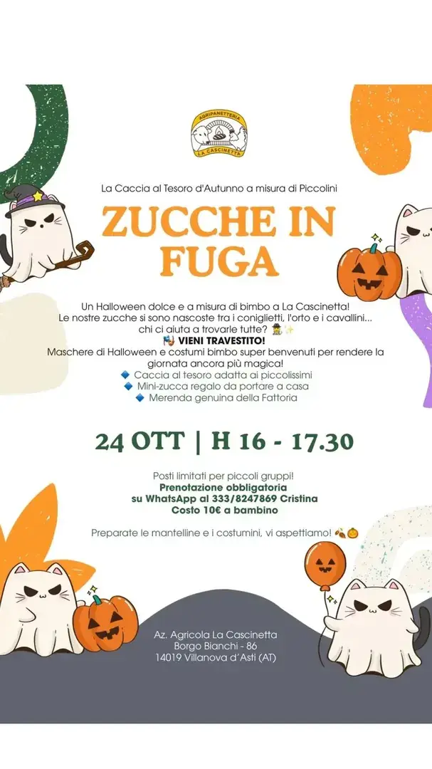 Locandina: Zucche in Fuga - Az. Agricola La Cascinetta