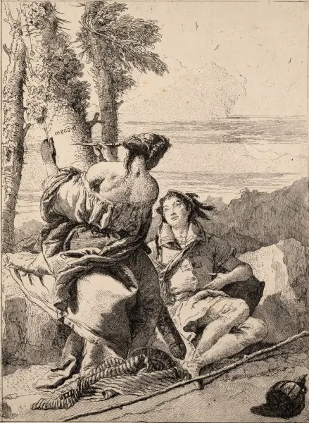 Locandina: Di padre in figlio: l’universo grafico di Giambattista e Giandomenico Tiepolo