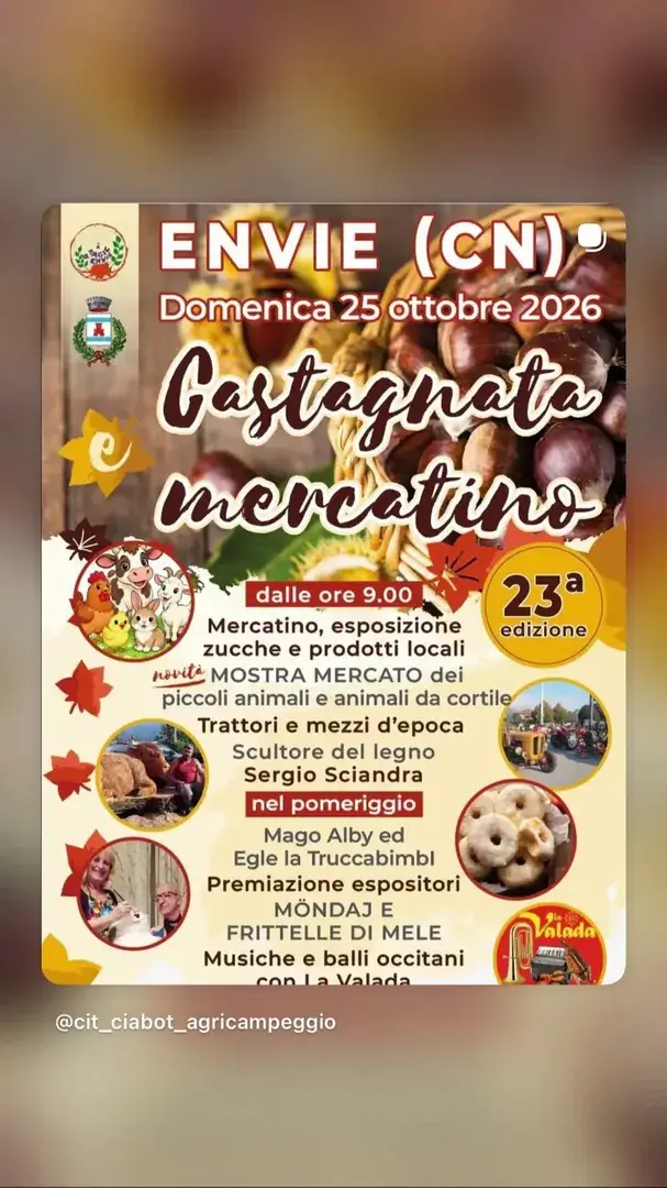 Locandina: Castagnata Mercatino - 23ª edizione