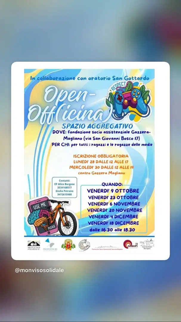 Locandina: Open-Officina Spazio Aggregativo