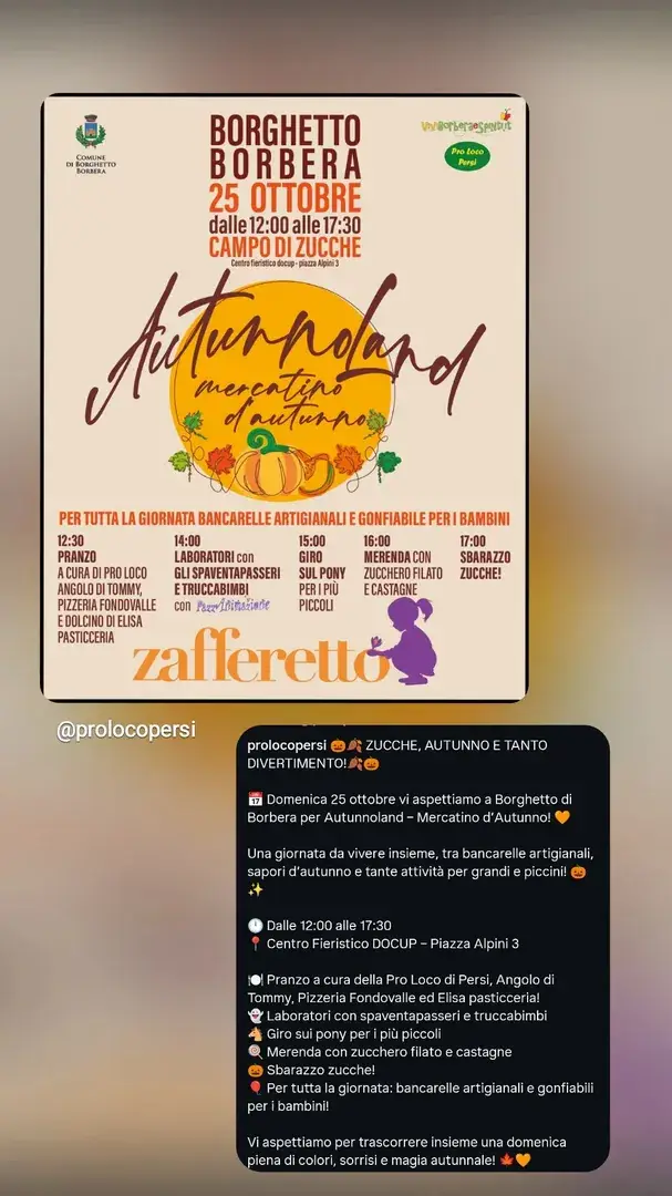 Locandina: Autunnoland Mercatino d'Autunno