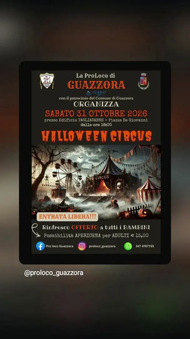 Locandina: Halloween Circus - Pro Loco di Guazzora