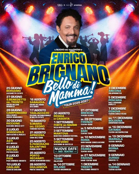Locandina: Enrico Brignano – Bello di mamma!