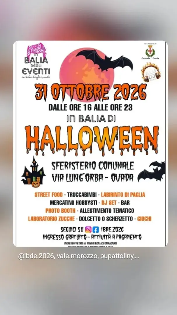 Locandina: In Balia di Halloween - In Balia degli Eventi