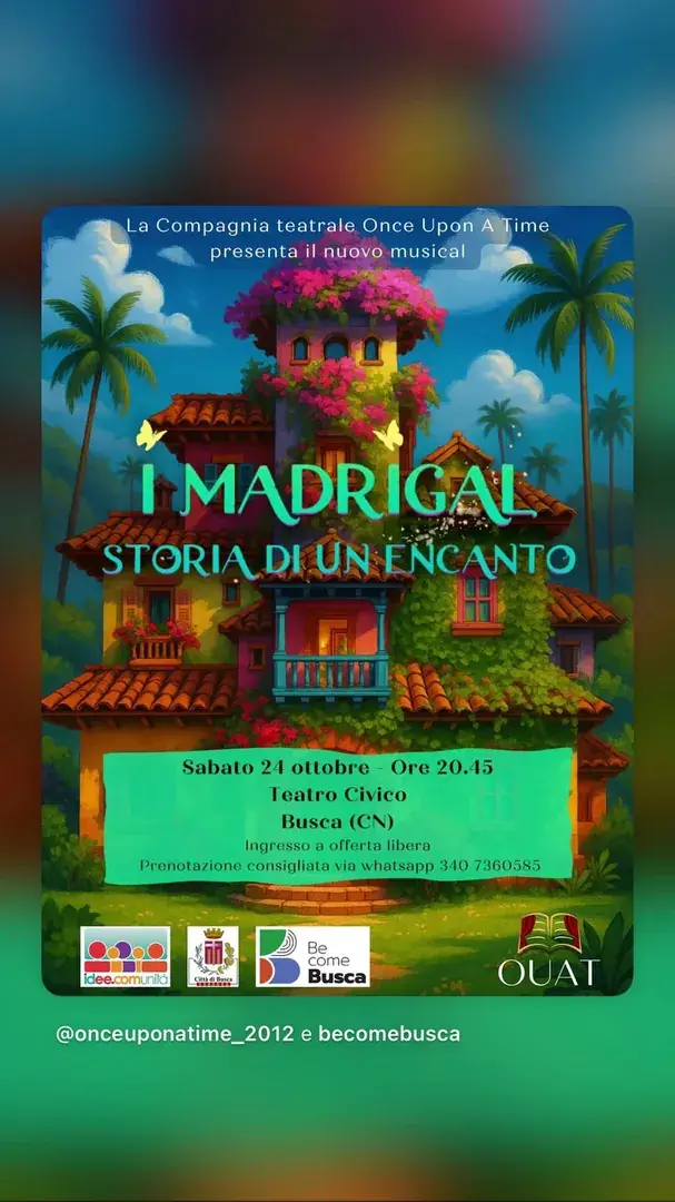Locandina: I Madrigal - Storia di un Encanto - Compagnia teatrale Once Upon A Time